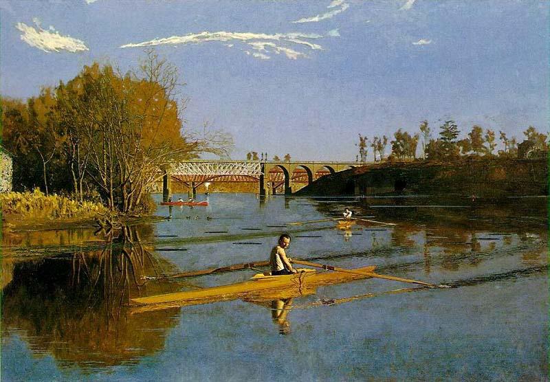 Thomas Eakins Max Schmitt in a single scull